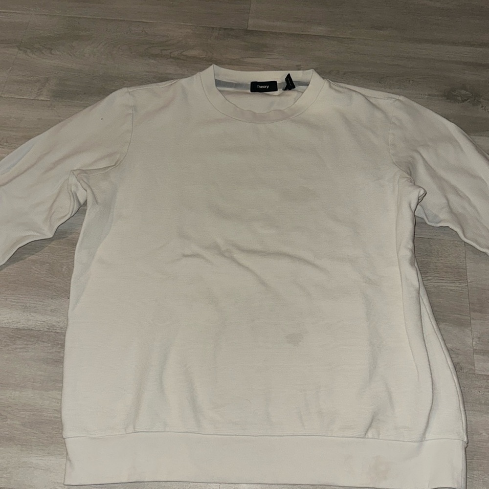 Theory white crewneck